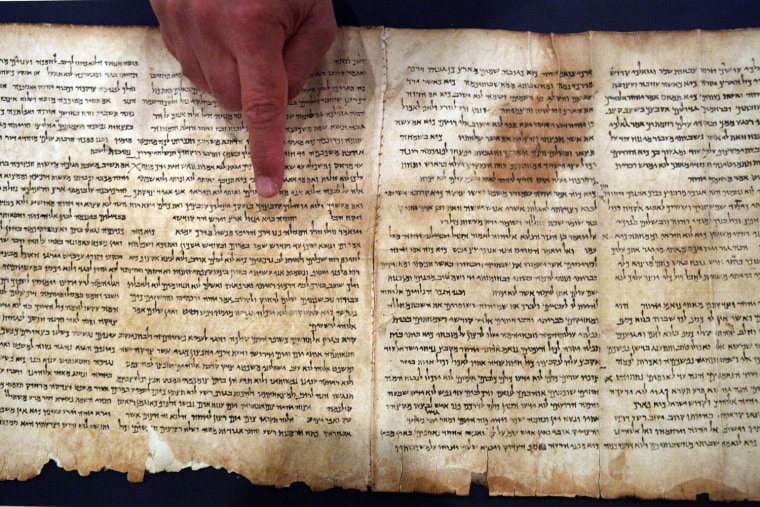 Image: Dr. Adolfo Roitman, curator of the Dead Sea Scrolls