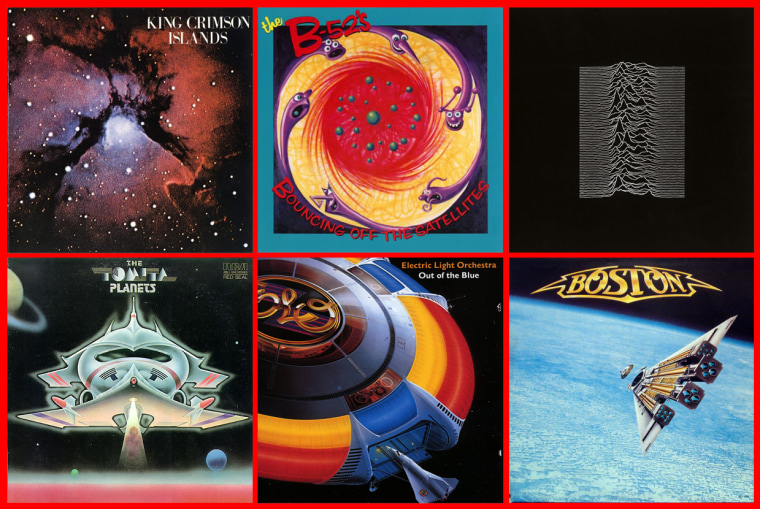 Some album covers with space themes.