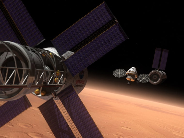 Image: Orion and exploration vehicle