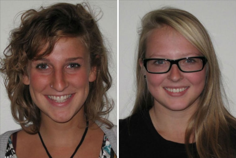 Elizabeth Alden Landis (left) and Lena Jenison (right), Peace Corps volunteers who were killed in an automobile accident in Mozambique.