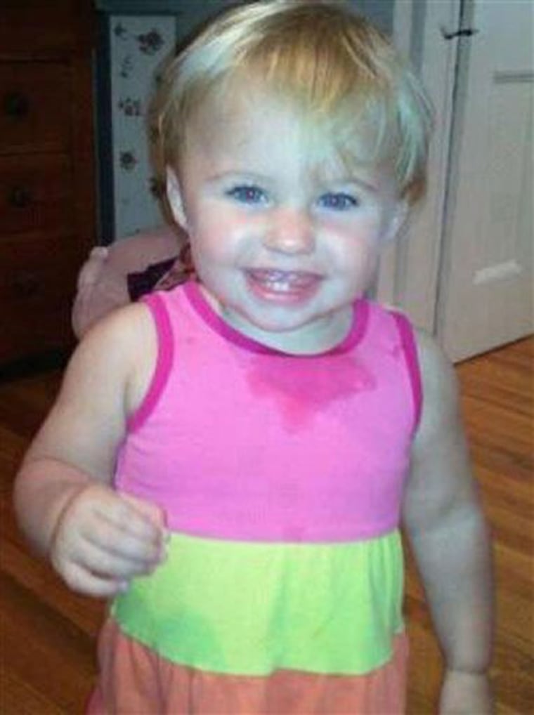 This undated photo obtained from a facebook page shows missing toddler Alya Reynolds. Police in Maine are appealing to the public for help in locating the 20-month-old girl who was last seen Friday night. Waterville Police Chief Joseph Massey held a news conference this afternoon to ask anyone with information about Ayla Reynolds to call police. Ayla's father called police yesterday morning to report that his daughter was not in her bed and couldn't be found. She was last seen sleeping at about 10 p.m. Friday by a family member. (AP Photo/obtained from Facebook)