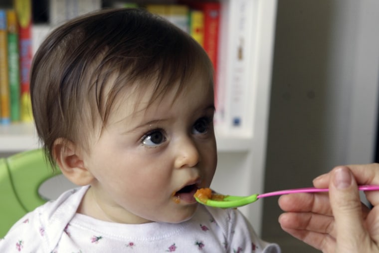 Image: Baby eating