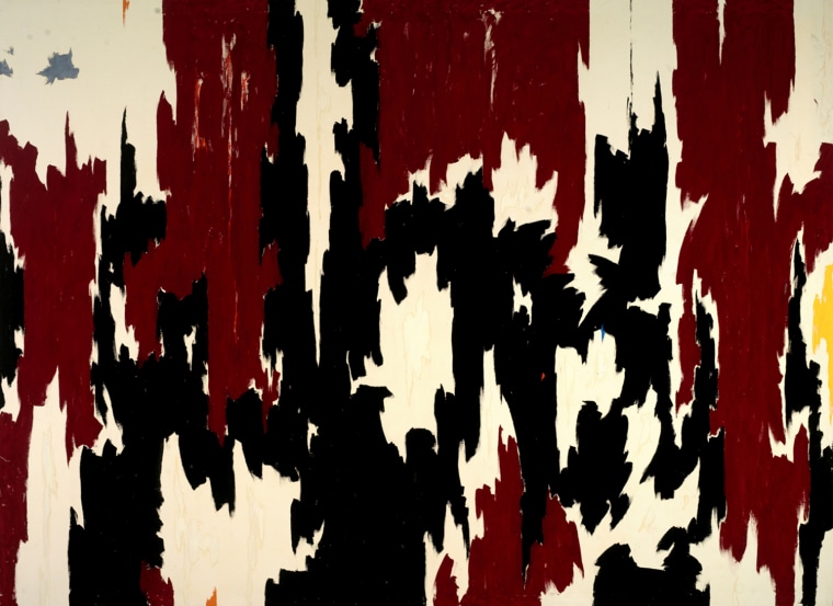 The painting 1957-J No. 2 by Clyfford Still.