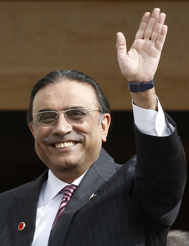 Image: Pakistani President Asif Ali Zardari