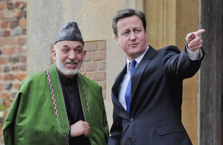 Image: Cameron and Karzai