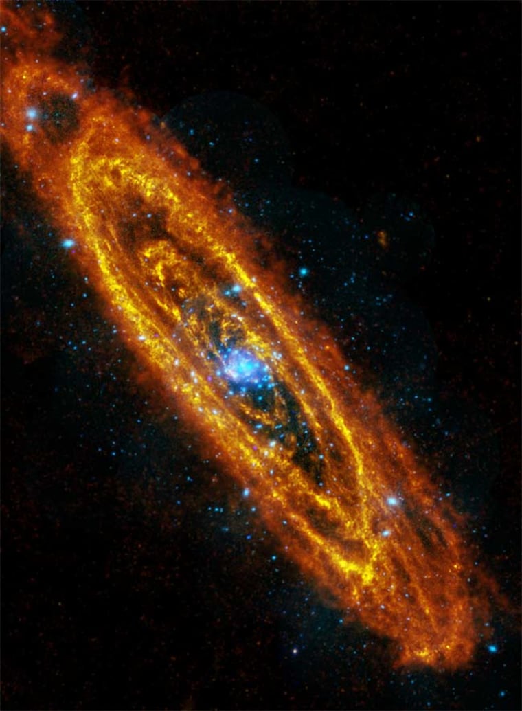 composite image of Andromeda galaxy