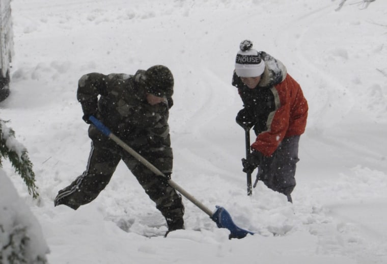 Snow dumped across Calif. mountains