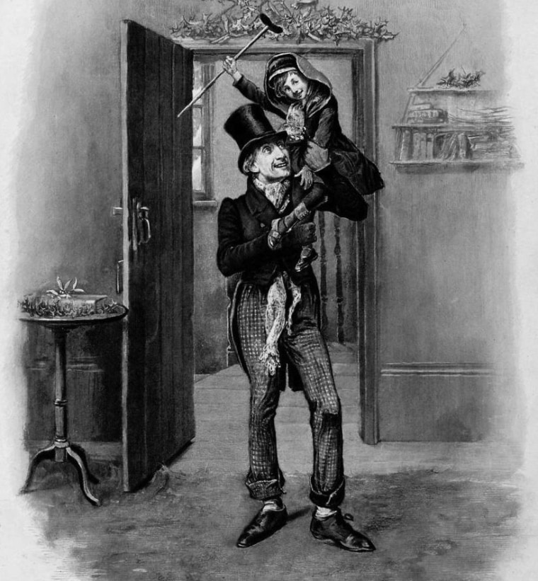 Tiny Tim, from an 1870s printing of "A Christmas Carol."