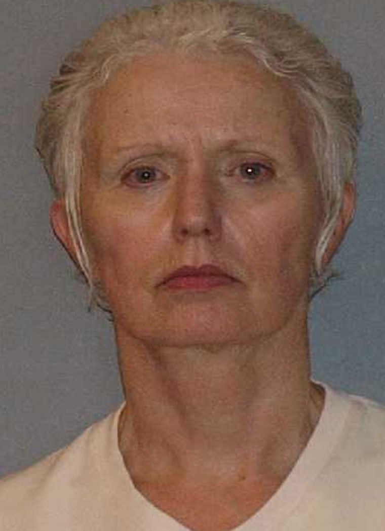 Image: Booking mug handout of Catherine Greig, long time girlfriend of former mob boss and fugitive James \"Whitey\" Bulger
