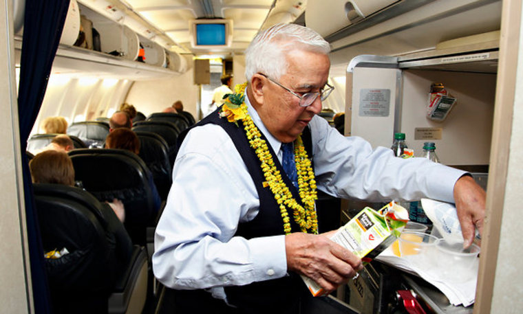 Ron Akana may be the nation’s longest-serving flight attendant.
