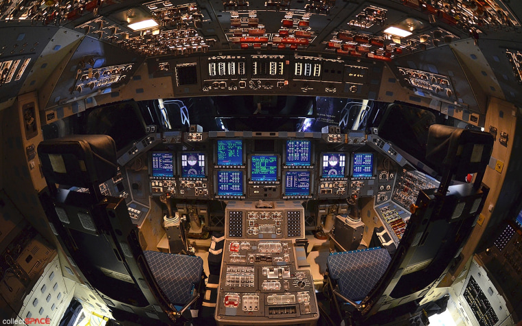Image: Flight deck, space shuttle Endeavour