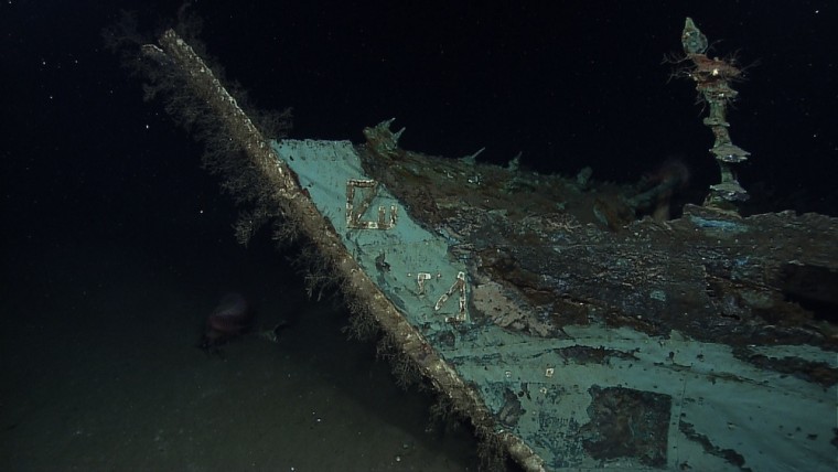 Copper-plated shipwreck
