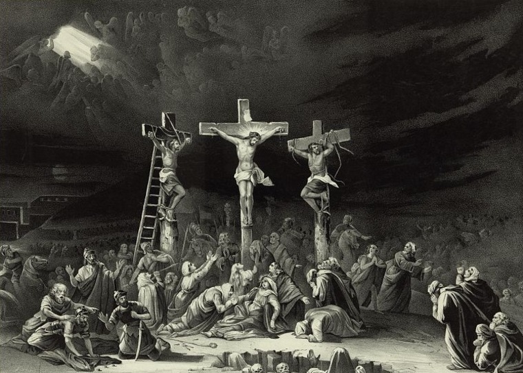 Image: Lithograph of crucifixion