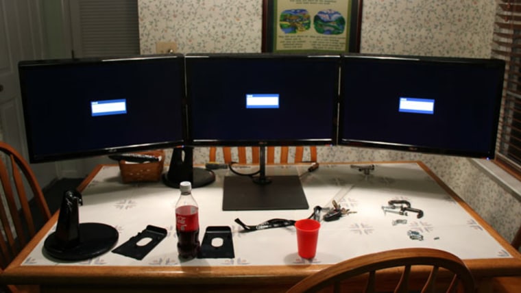 Image: Three monitors