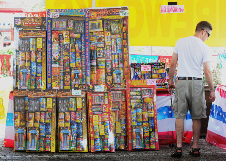Image: fireworks for sale in Jacksonville, Fla.