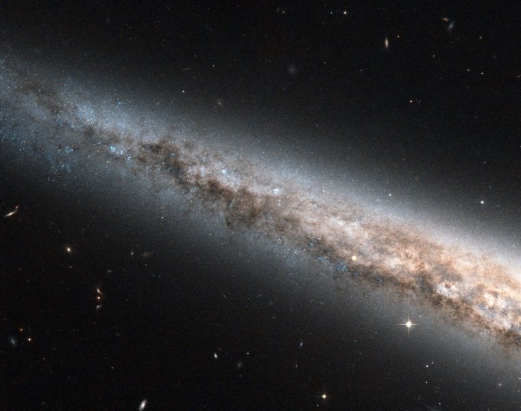 Needle galaxy, shot by Hubble