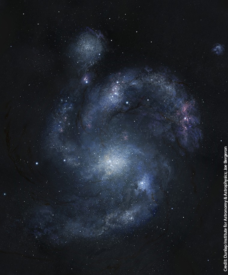Image: Artist’s rendering of galaxy BX442
