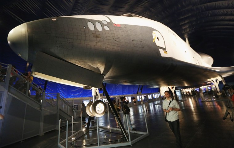 Image: Intrepid Museum Prepares To Open New Space Shuttle Pavilion