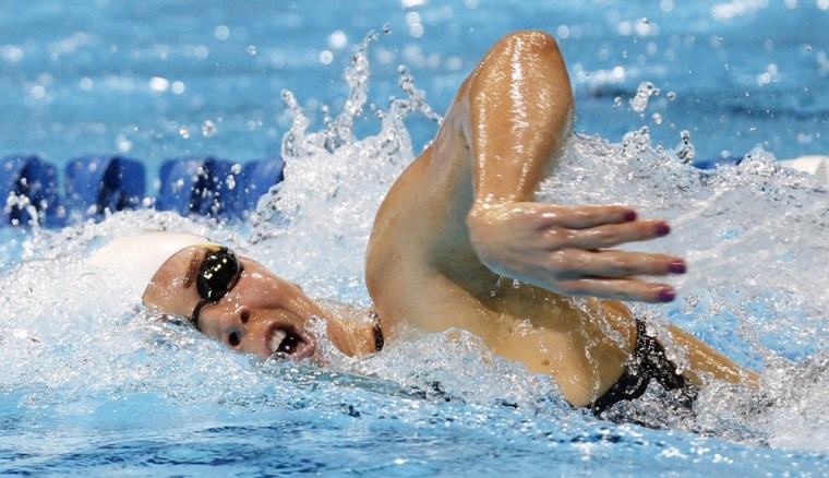 Image: File photo of Ziegler swimming her women's 800m freestyle heat during the U.S. Olympic swimming trials in Omaha