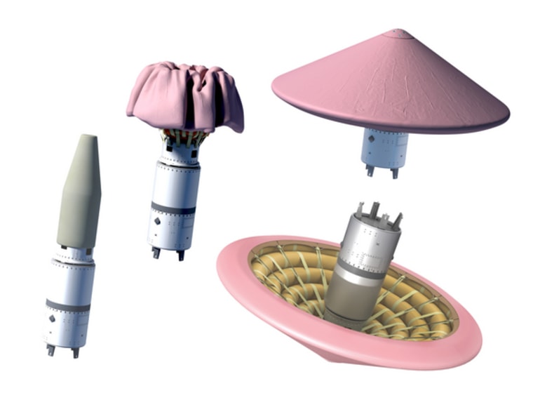 NASA rendering of Inflatable Re-entry Vehicle Experiment