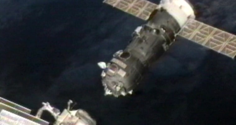 The unmanned Russian supply ship Progress 47 failed to redock at the International Space Station during a docking system test on Monday.
