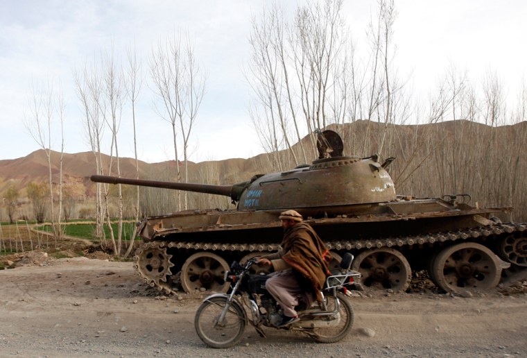 Swords to ploughshares? Soviet tank scraps help fuel Afghan building ...