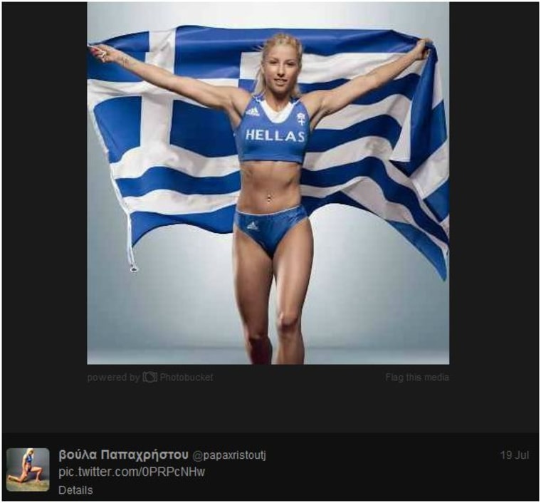 Greek Olympian Voula Papachristou was  banned from competing in the games for violating the "Olympic spirit" in a Twitter post.