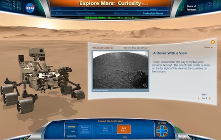 Rather than just viewing Mars photos, you can navigate a 3-D world.