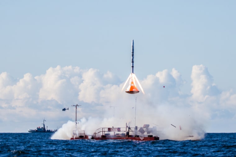 Copenhagen Suborbitals private spaceflight company tested the Launch Escape System and its Tycho Deep Space capsule on Sunday. The launch took place in the Baltic Sea.