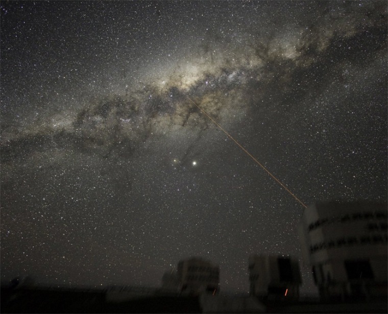 The galactic center as seen from the ESO La Silla Paranal Observatory in Northern Chile.