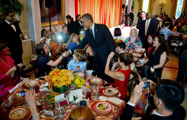 Image: US-POLITICS-OBAMA-KIDS STATE DINNER