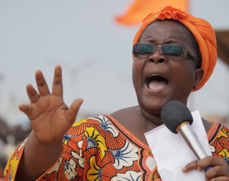 Image: Isabelle Ameganvi calls on Togo's women to observe a one-week sex strike