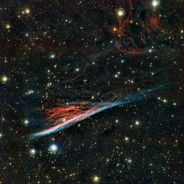The oddly shaped Pencil Nebula (NGC 2736) is pictured in this image from the European Southern Observatory's La Silla Observatory in Chile. The image was released on Wednesday.
