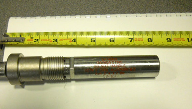 radioactive cylinder that Halliburton lost