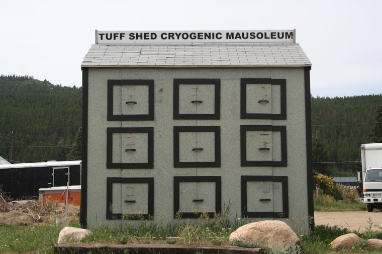 Image: The Tuff shed where Colorado's \"Frozen Dead Guy\" has spent two decades.