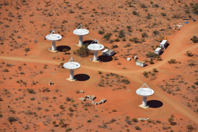 Image: Radio telescope array in Australia