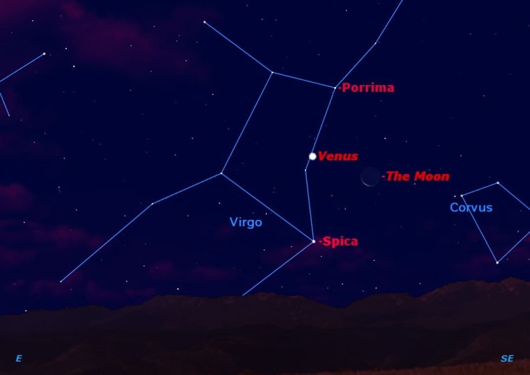 The bad news is that you have to get up an hour earlier this week because daylight-saving time has ended. The good news is that if you're up before the sun, you'll witness a triple conjunction of the moon, the planet Venus and the bright star Spica.