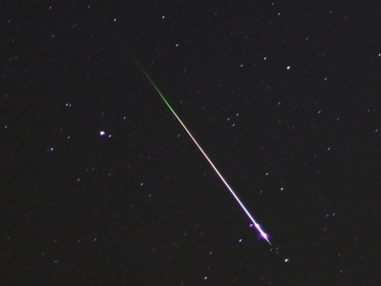 Leonid meteor shower photo