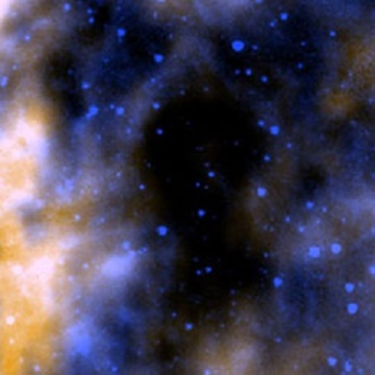 Image: A hole in a Milky Way dust cloud