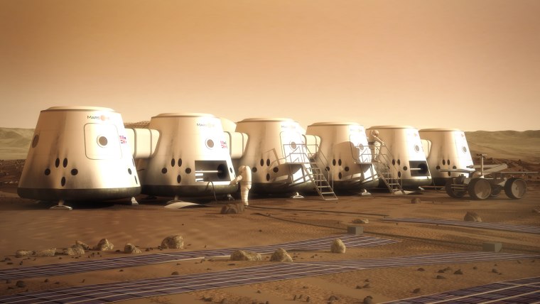Image: Artist's depiction of Mars One astronauts