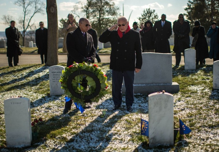 Image: Astronaut Buzz Aldrin at the Day of Remembrance at Arlington National Cemetery