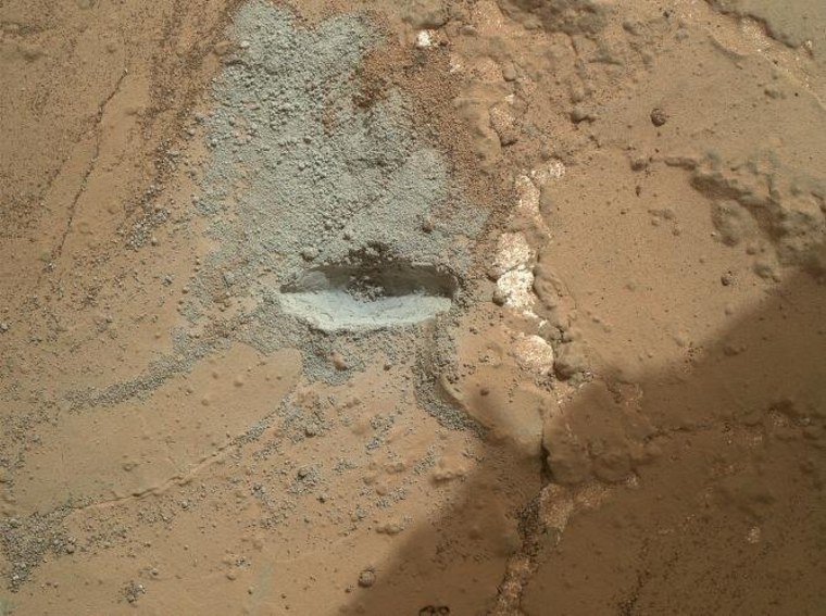 Image: Mars drill at work