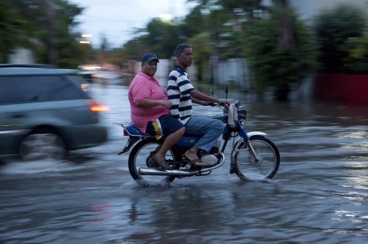 Image: Floods before the arrival of Tropical Storm Chantal