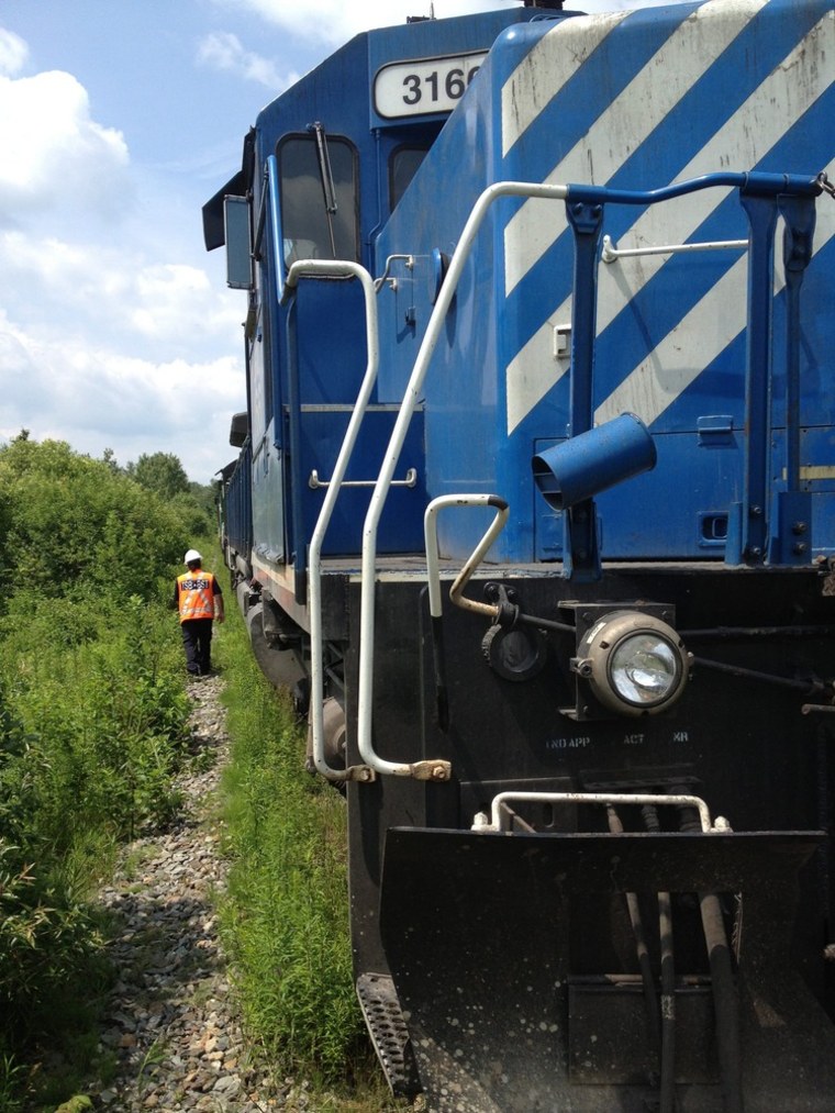Image: Train crash in Lac Megantic, Quebec, Canada
