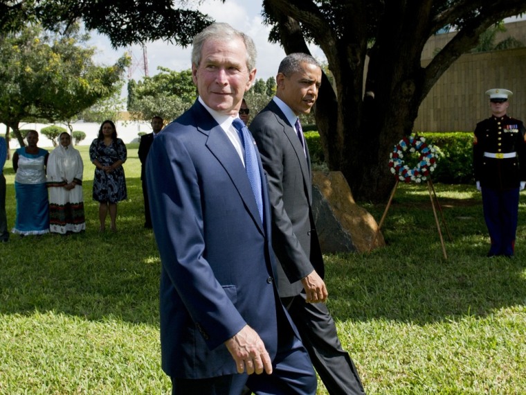 Image: TANZANIA-US-OBAMA-BUSH