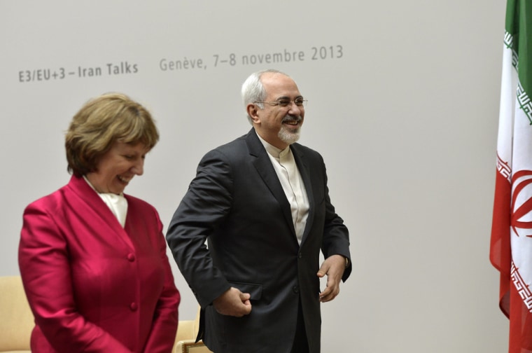 Image: Mohammed Javad Zarif, Catherine Ashton