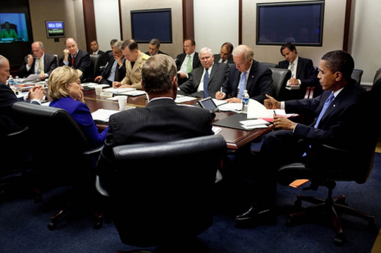 Image: President Barack Obama holds a strategy review on Afghanistan in the Situation Room of the White House