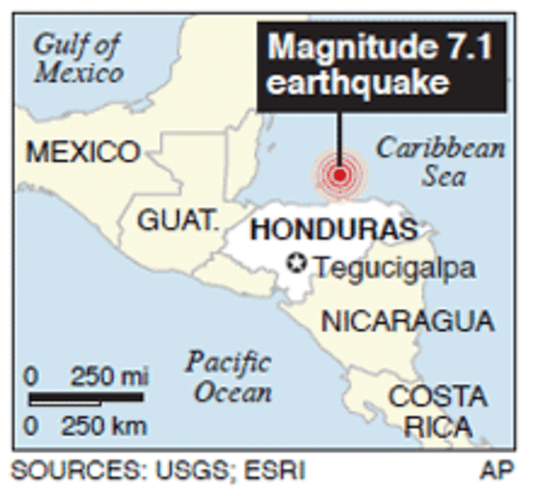 Deadly quake strikes Central America coast