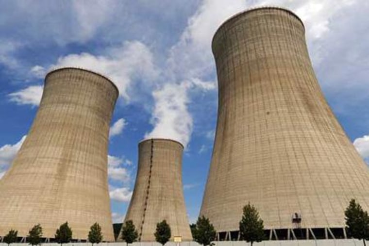 Cooling towers at Iran's Bushehr nuclear power plant, one of the facilities infected by the Stuxnet worm in 2010.