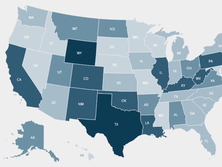 Interactive map: Where the U.S. produces its  energy. Click to enlarge